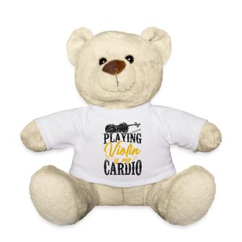 Violoniste Violoniste Vintage Jouer - Nounours - blanc - Devant