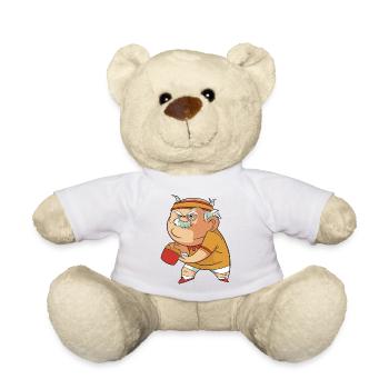 Tennis de Table Grand-père Pingpong Outfit Grand-père - Nounours - blanc - Devant