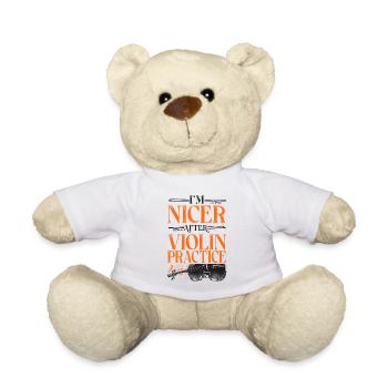 Violin Violinist Vintage I'm Nicer - Teddy - Weiß - Vorne