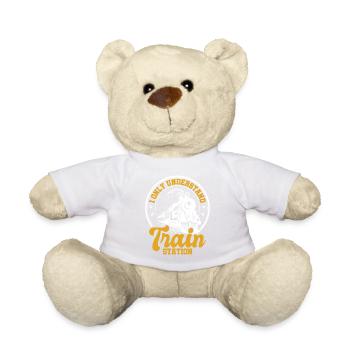Train Modellbauer, Modelllokomitive Lok Lokomotive - Teddy Bear - white - Front