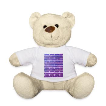 Brick Wall - Teddy Bear - white - Front