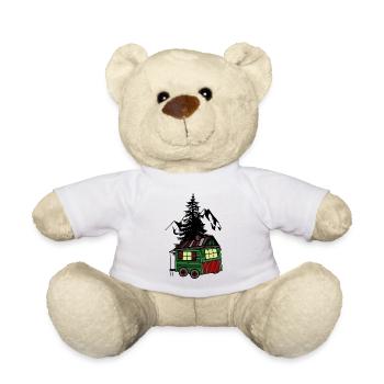 Bauwagen Natur Gebirge Berg Alpen Alm Österreich - Teddy - Weiß - Vorne