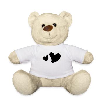 Herz Herze - Teddy - Weiß - Vorne
