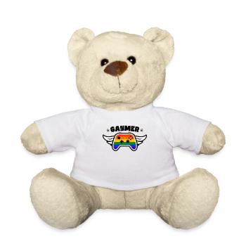 Für Gamer Und Gaymer - Teddy - Weiß - Vorne