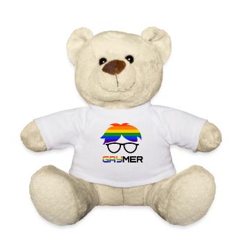 Für Gamer Und Gaymer - Teddy - Weiß - Vorne