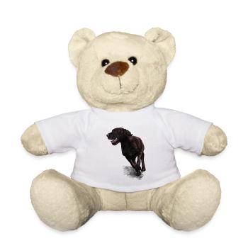 Wirehair galloping - Teddy Bear - white - Front