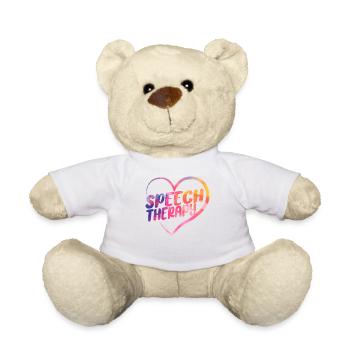 Speech Therapist Therapy Assistant - Teddy Bear - white - Front