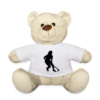Joueurs de hockey de rue - Nounours - blanc - Devant