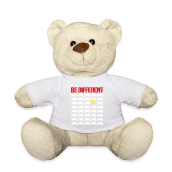 Moto Moto Enduro Motocross Biker Fille - Nounours - blanc - Devant