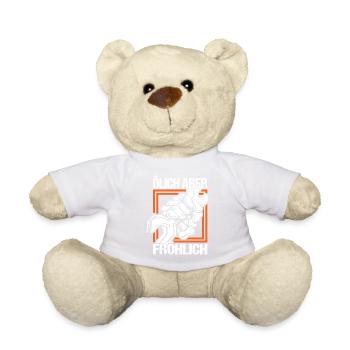 KFZ Mechaniker Auto Tuning, Racing Car, Techniker - Teddy - Weiß - Vorne
