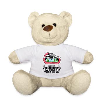 Mountain Wanderer 48th Birthday 48 years old Gift - Teddy Bear - white - Front