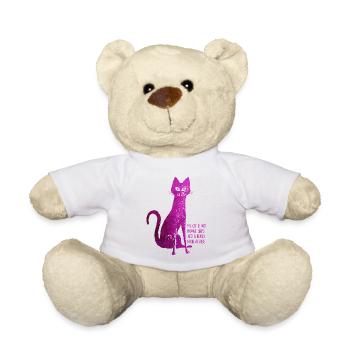 Mon chat est une bonne actrice - Nounours - blanc - Devant