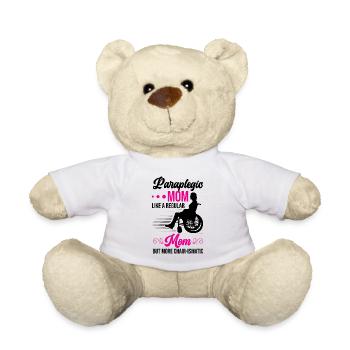 Lustige Querschnittslähmung Rollstuhl Querschnitts - Teddy - Weiß - Vorne