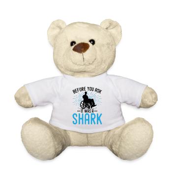 Lustige Querschnittslähmung Rollstuhl Querschnitts - Teddy - Weiß - Vorne
