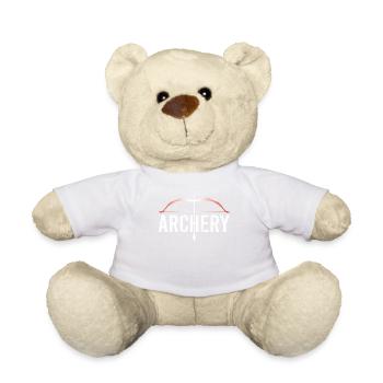 Bogensport Bogenschütze Bogenschießen Pfeil Bogen - Teddy - Weiß - Vorne