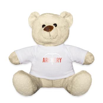 Bogensport Bogenschütze Bogenschießen Pfeil Bogen - Teddy - Weiß - Vorne
