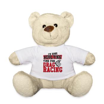 Drag Racing Race Car Vintage Je suis - Nounours - blanc - Devant