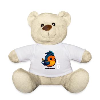 Petite amie, petit ami, homme, partenaire de la Saint-Valentin - Nounours - blanc - Devant