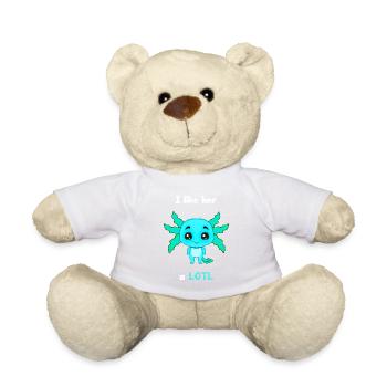 Petite amie, petit ami, homme, partenaire de la Saint-Valentin - Nounours - blanc - Devant