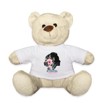 Bonne Journée internationale de la femme le 8. - Nounours - blanc - Devant