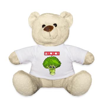 Nobody likes broccoli - Teddy Bear - white - Front