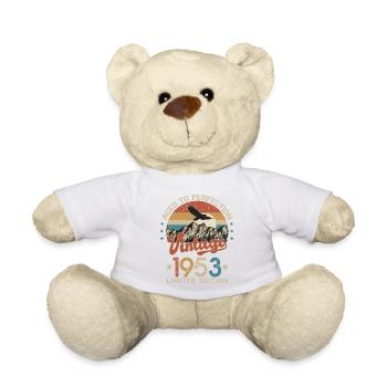 1953 Humor Anniversary 70 Years Age Perfection - Teddy Bear - white - Front