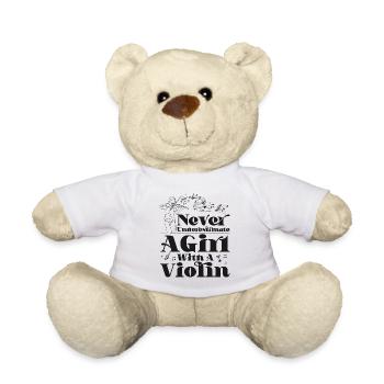 Violoniste Violoniste Fille Jamais - Nounours - blanc - Devant