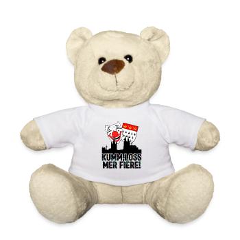 Karneval Kostüm Kölle Alaaf Köln loss mer fiere! - Teddy - Weiß - Vorne