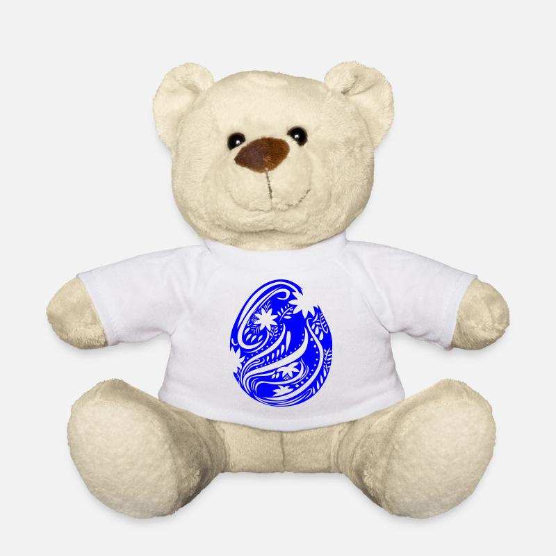 Osterei, Osterfest - Teddy - Weiß