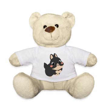 Petit lapin mignon avec cœur - Nounours - blanc - Devant