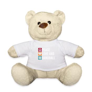 Équipe de handball, club, entraîneur, entraîneur, joueur - Nounours - blanc - Devant