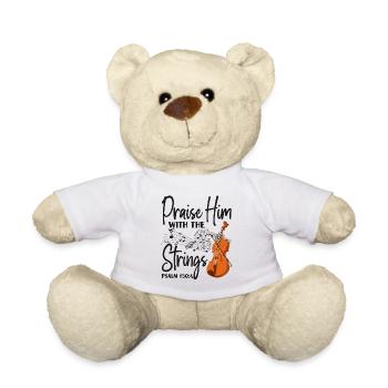 Violon Violoniste Bible Citation Foi - Nounours - blanc - Devant