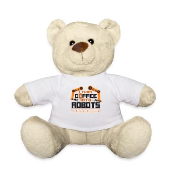 Robot Robotics Engineer Coffee - Teddy - Weiß - Vorne