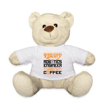 Robot Robotics Engineer Coffee - Teddy - Weiß - Vorne