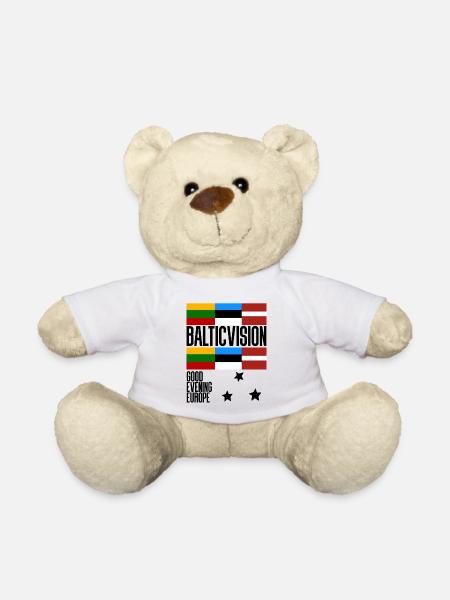 Eurovision Lettonie Estonie Lituanie - Nounours - blanc