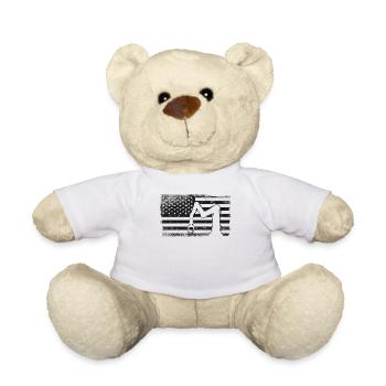 Ingénieur en robotique robotique américain - Nounours - blanc - Devant