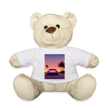 countach miami vice sunset - Nounours - blanc - Devant