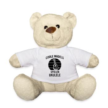 Ukulele Ukulele-Spieler Ukulelist - Teddy - Weiß - Vorne