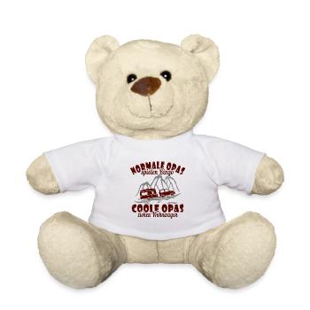 Ferien Urlaub Wohnwagen Camping Opa - Teddy - Weiß - Vorne