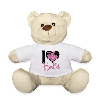 Ballet Dancer Dance Girl Ballerina - Teddy - Weiß - Vorne
