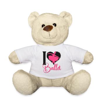 Ballet Dancer Dance Girl Ballerina - Teddy - Weiß - Vorne