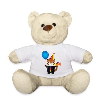 panda roux en costume pour carnaval et carnaval - Nounours - blanc - Devant