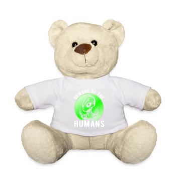 Alien, UFO, UAP, Space, Weltraum Flugobjekt - Teddy - Weiß - Vorne