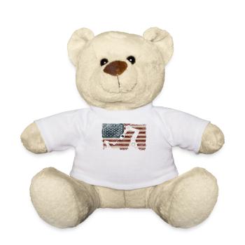 Ingénieur en robotique robotique américain - Nounours - blanc - Devant