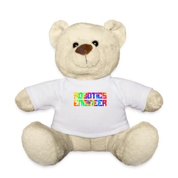 Ingénieur en robotique robotique Tie Dye - Nounours - blanc - Devant