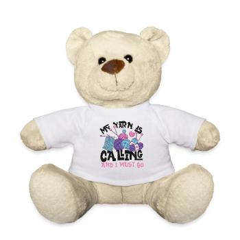 Tricoter Tricoter mon fil est - Nounours - blanc - Devant
