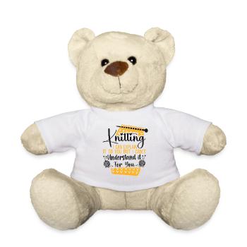 Knitting Knitter Knitting I Can - Teddy - Weiß - Vorne