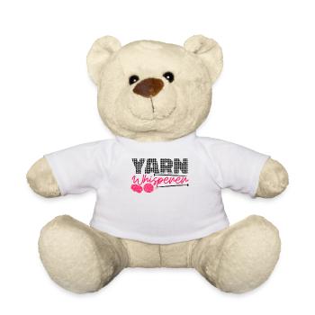 Knitting Knitter Yarn Whisperer - Teddy Bear - white - Front