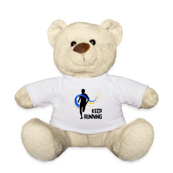 Laufen Sie 26,2 Meilen Marathon Herausforderung - Teddy - Weiß - Vorne