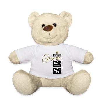 Geselle 2023 Prüfung bestanden - Teddy - Weiß - Vorne